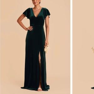 Birdy Grey Hannah Dress Emerald Velvet